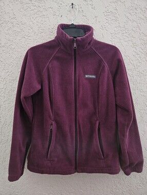 Columbia Benton Springs Full Zip Fleece Jacket Womens Medium Purple WL6439-617